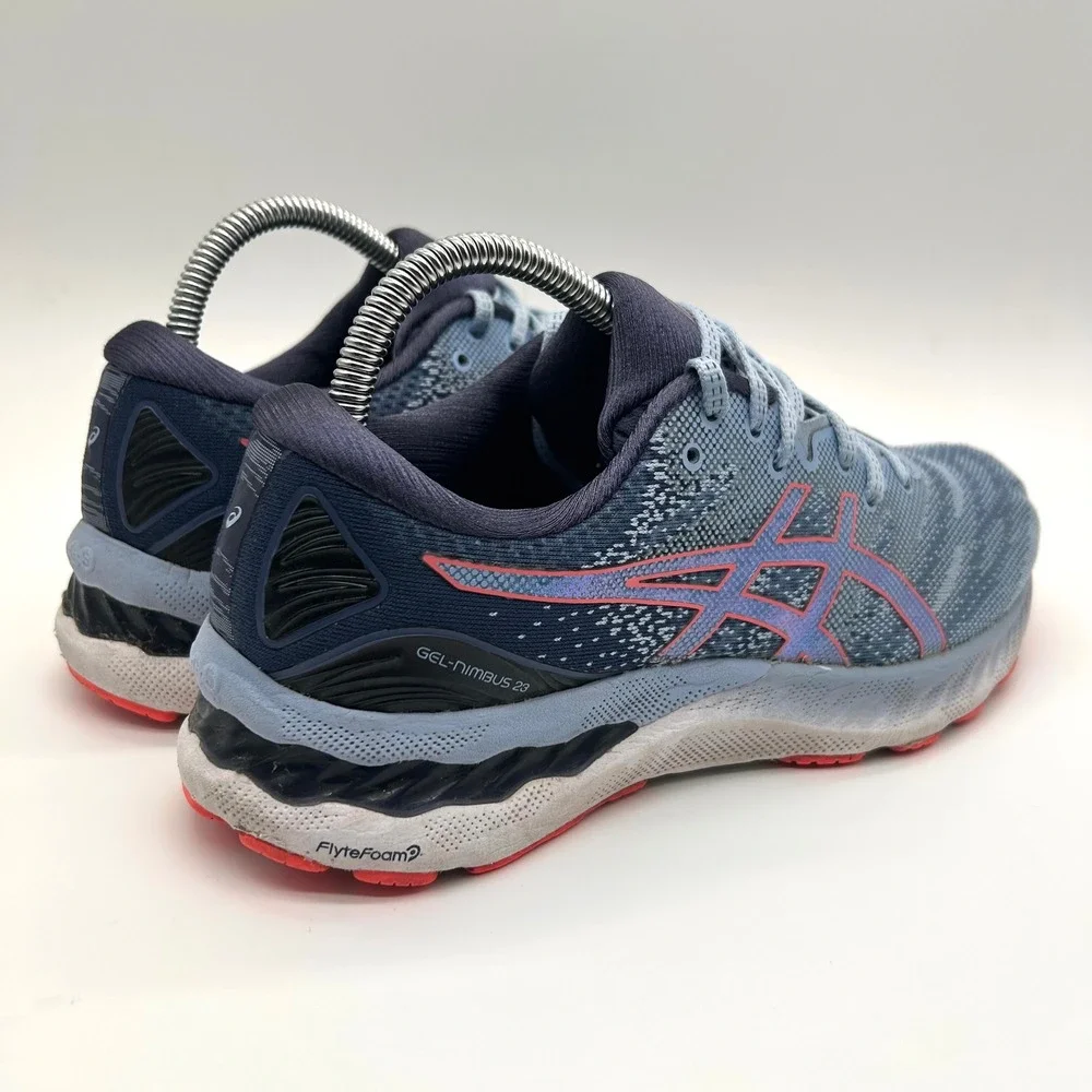 ASICS Gel-Nimbus 23 Shoes Womens 9 Blue Running Sneakers Athletic Trainers Mesh